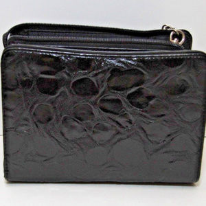 Miche small black patent leather with Lulu cover